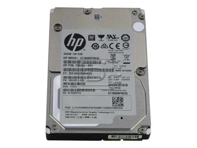 Seagate ST300MP0035 736434-003 1MG201-025 SAS Hybrid Hard Drive image 2