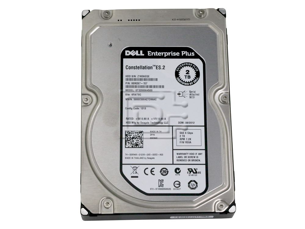 Seagate ST32000645SS 0KN4X 00KN4X 9SM267-157 SAS Hard Drive Image 2 image