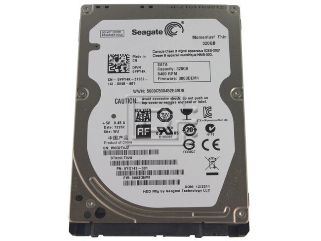 Seagate ST320LT020 Momentus Thin RPM, 320GB SATA Hard