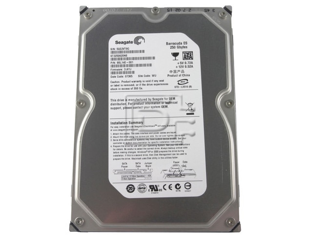 Seagate ST3250620NS SATA Hard Drive Image 1 image