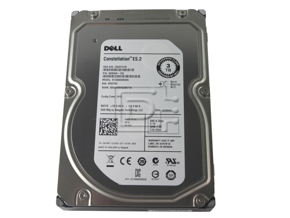 Seagate ST33000650SS 91K8T 091K8T SAS Hard Drive Image 4 image