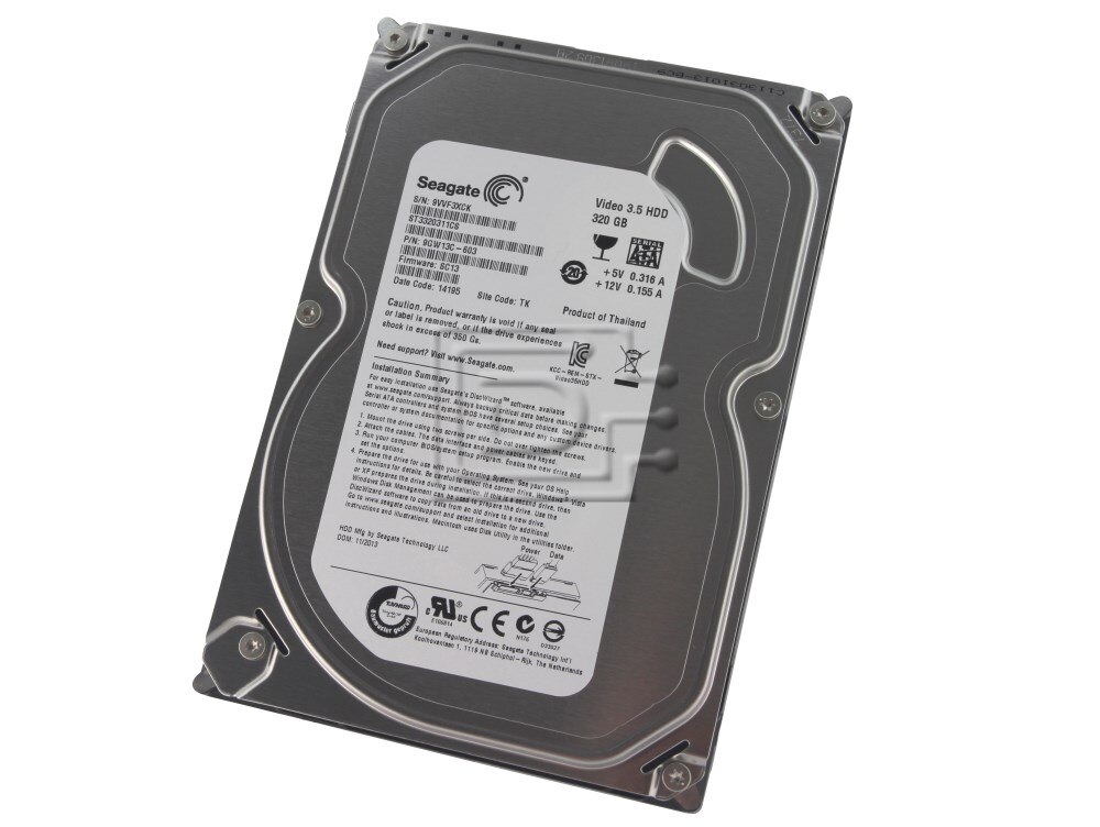 【SEAGATE】 3.5 SATA 320GB 8MB 5900RPM ST3320311CS wgteh8f