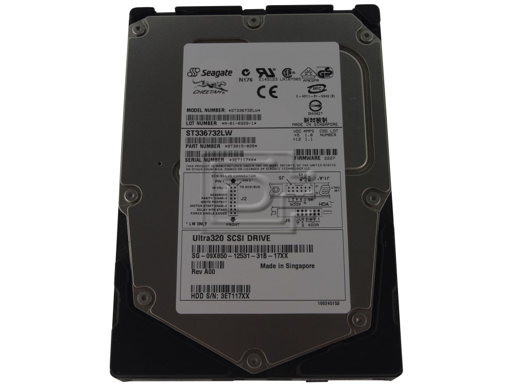 Seagate ST336732LW 9T3015-028 SCSI Hard Drive Image 1 image