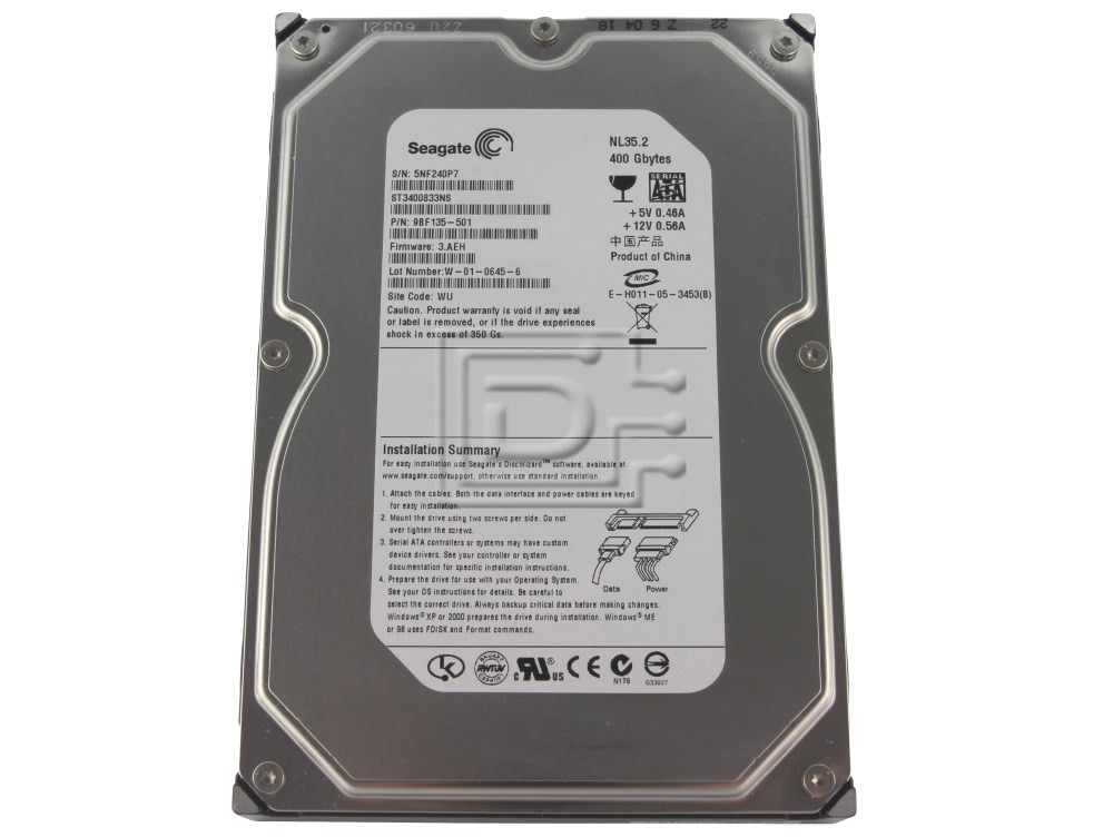 Seagate Barracuda 7200.8 ST3400832AS SATA Hard Drive