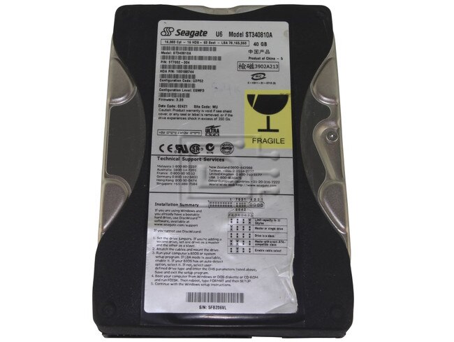 Seagate ST340810A 9T7002-304 IDE hard drive image 1