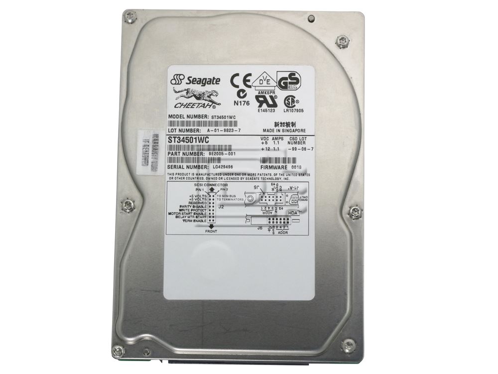 Seagate ST34501WC SCSI Hard Drive Image 2 image