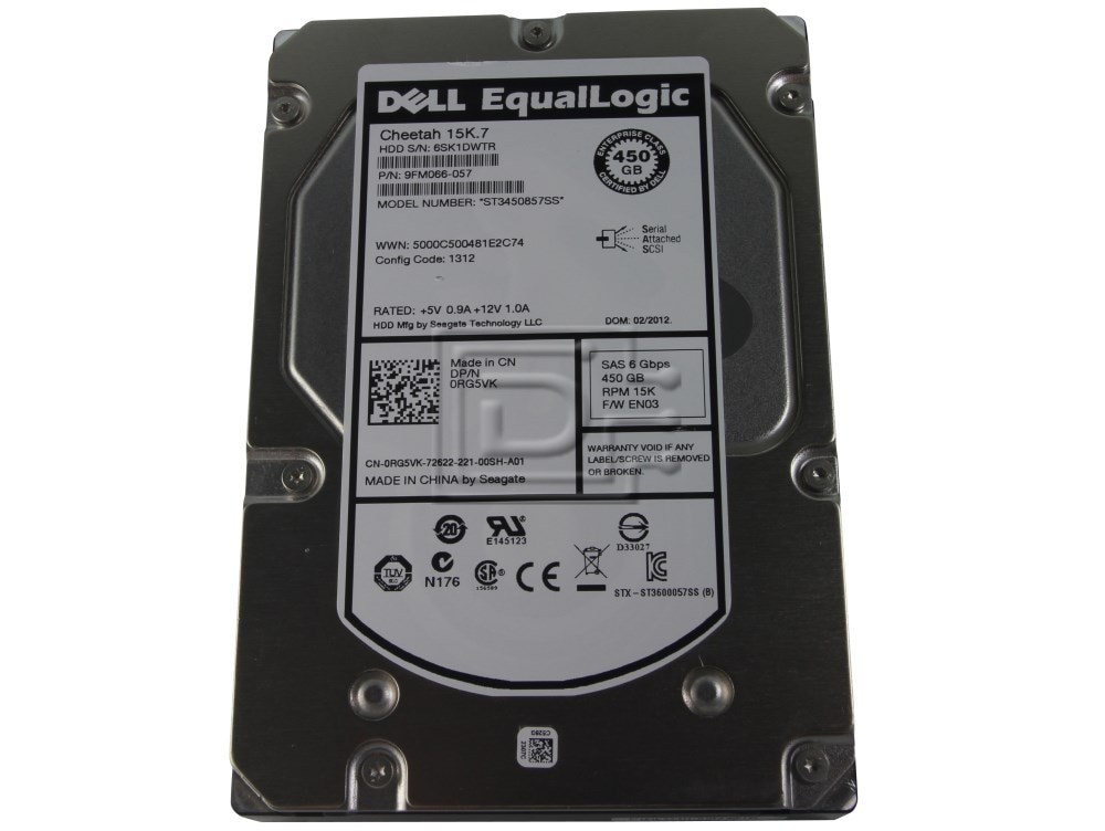 Seagate Cheetah 15K.7 ST3450857SS / RG5VK 450GB SAS Hard Drive