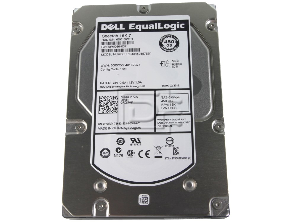 Seagate ST3450857SS RG5VK 0RG5VK 9FM066-057 3J3K9 03J3K9 SAS Hard Drives Image 2 image