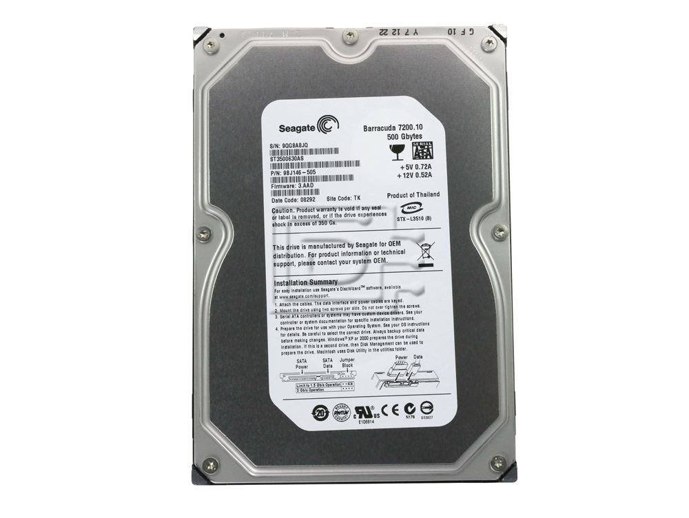 Seagate ST3500630AS SATA Hard Drive Image 2 image