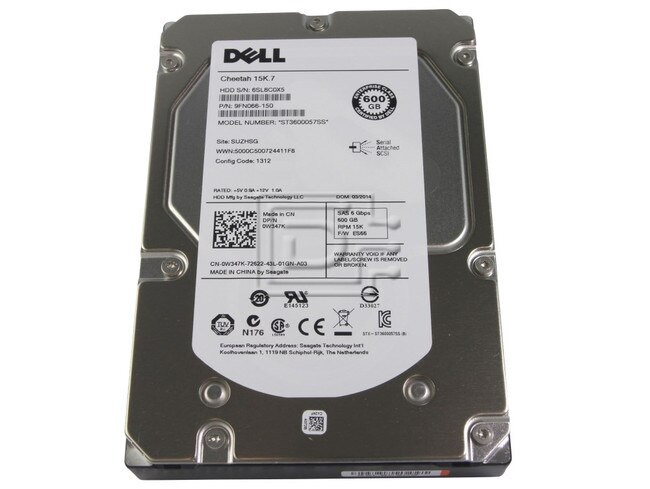 Seagate ST3600057SS 0J762N J762N 0W347K W347K 9FN066-150 SAS Hard Drives image 1