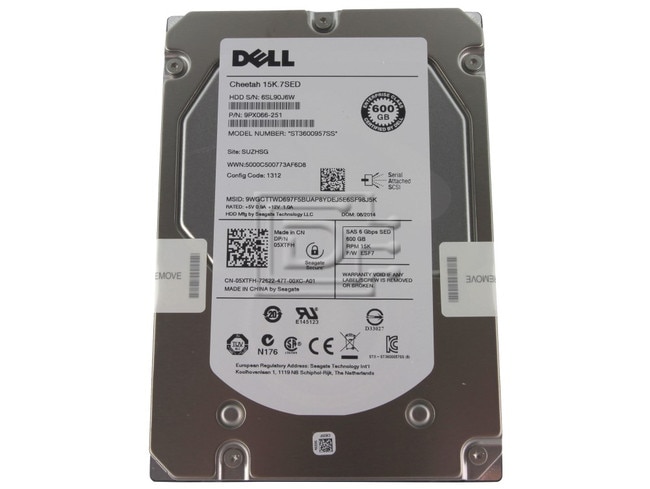 Seagate ST3600957SS 5XTFH 05XTFH T873K 0T873K SAS Hard Drives Image 1 image