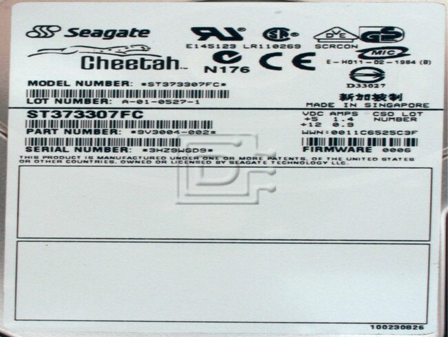 Seagate ST373307FC Fiber Channel Hard Disk Image 2 image