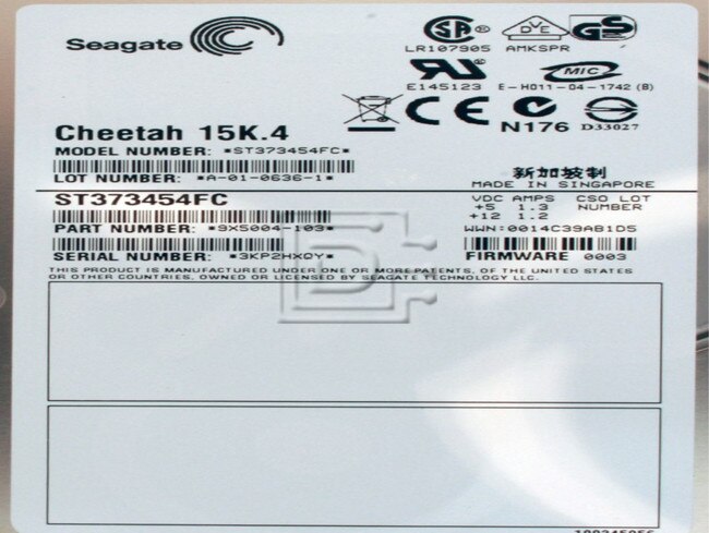 Seagate ST373454FC Fiber Fibre Channel Hard Drive image 2