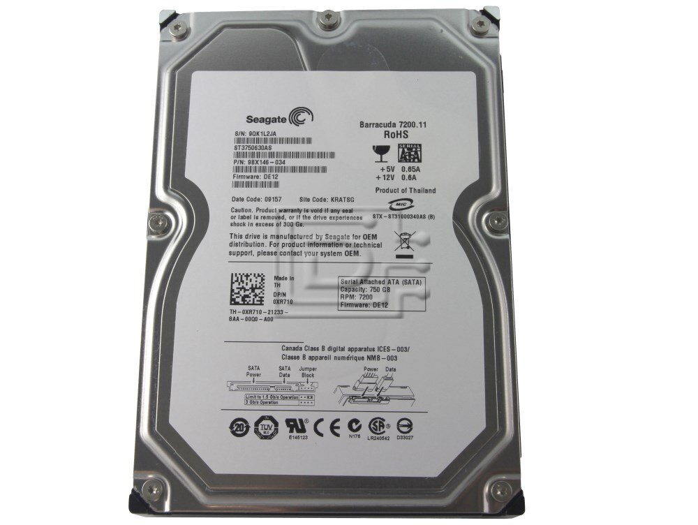 Seagate Barracuda 7200.11 ST3750630AS 750GB SATA Hard Drive