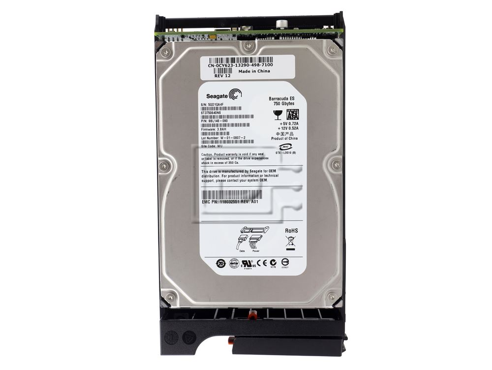 Seagate ST3750640NS CY623 0CY623 98L148-090 118032551 005048777 Dell EMC 750GB SATA Hard Drive Barracuda ES Image 2 image