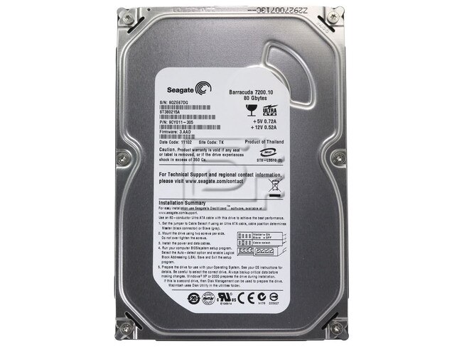 Seagate ST380215A 80GB IDE image 3