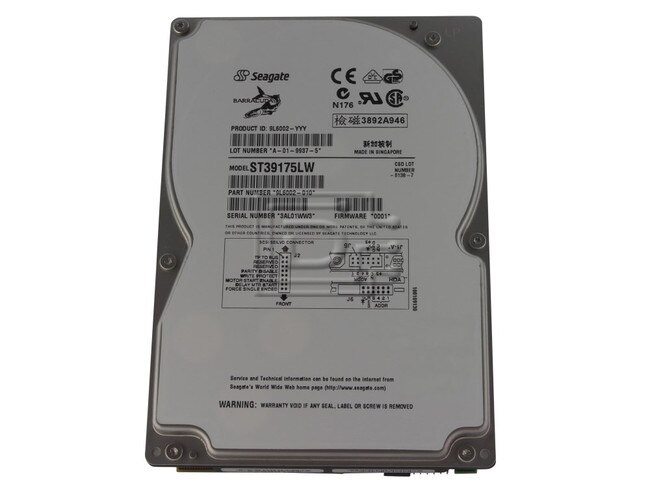 Seagate ST39175LW 9L6002-010 SCSI Hard Drive image 1