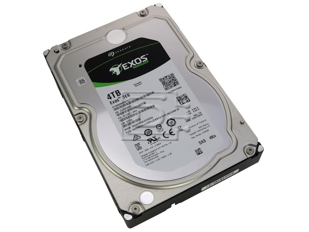Data Center ST4000NM0035 3.5 Inch 6Gb/s 7200 RPM 128MB Cache for Enterprise Frustration Free Packaging Seagate Exos 4TB Internal Hard Drive Enterprise HDD 
