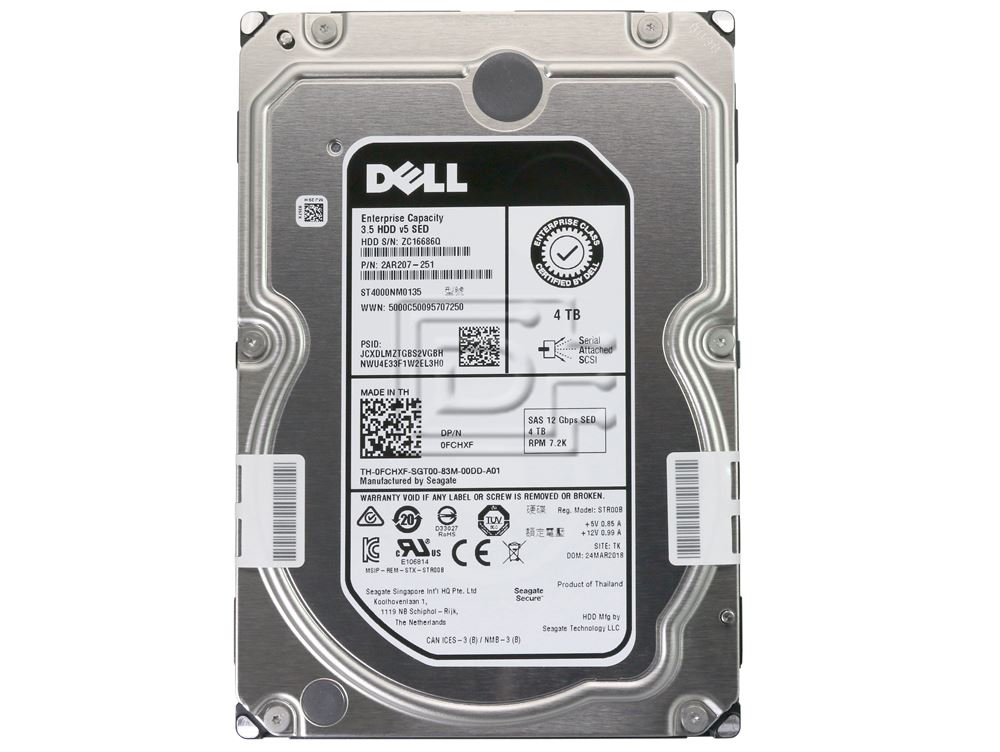 Seagate ST4000NM0135 2AR207-251 0FCHXF FCHXF ST4000NM0025 Image 2 image