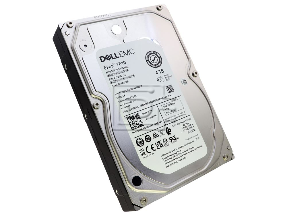Seagate EXOS 7E10 4TB HDD 未使用 Seagate Exos 7E10 ST4000NM024B 4TB 7.2K RPM SATA-6Gb/s 3.5