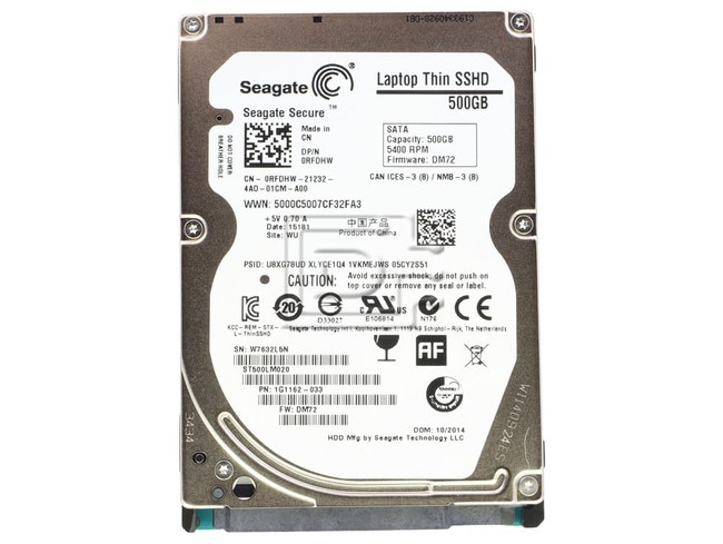 Seagate ST500LM020 1G1162-033 RFDHW SATA SSHD Image 1 image