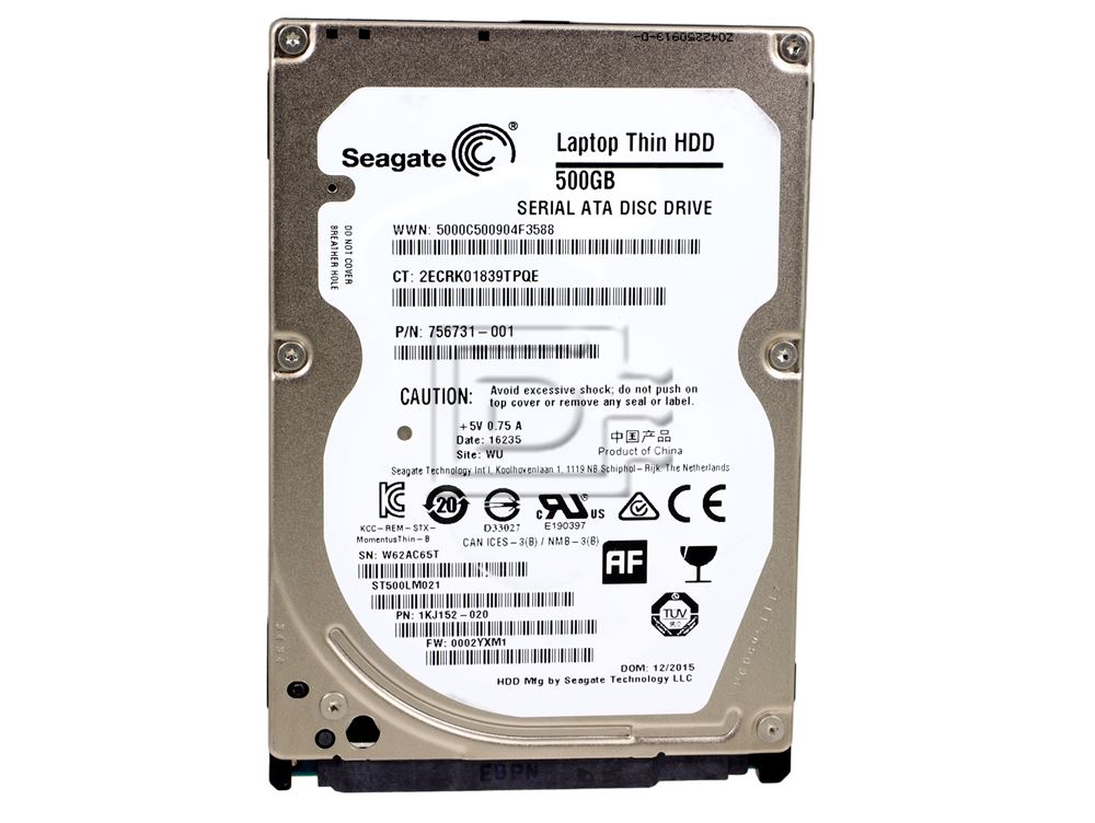 Seagate ST500LM021 0KX1F 00KX1F SATA Hard Drive Image 2 image