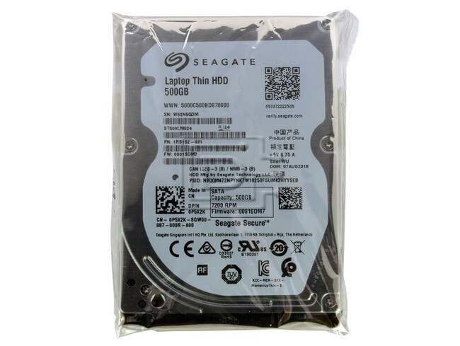 Seagate ST500LM024 P5X2K 1RS152-031 500GB 512e SED FIPS SATA HDD