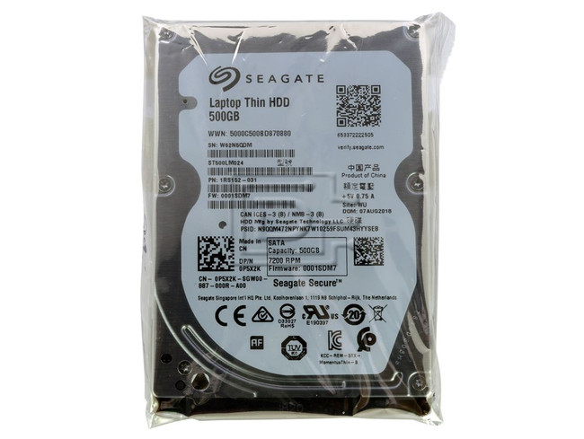 Seagate ST500LM024 P5X2K 0P5X2K Sata Hard Drive image 1