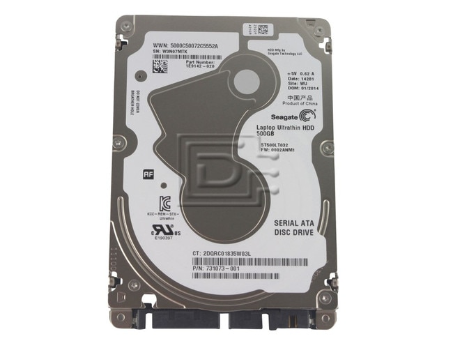 Seagate ST500LT032 1E9142-020 731073-001 SATA Hard Drive Image 1 image