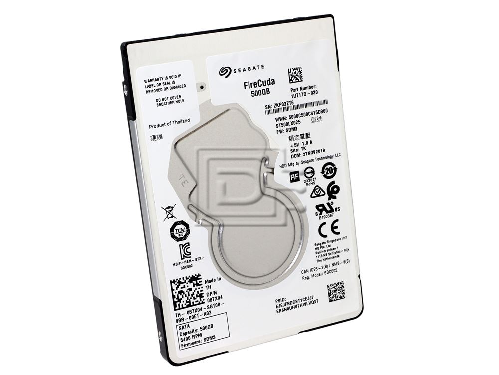 Seagate ST500LX025 87X04 087X04 SATA Solid State Hybrid Hard Drive Image 1 image