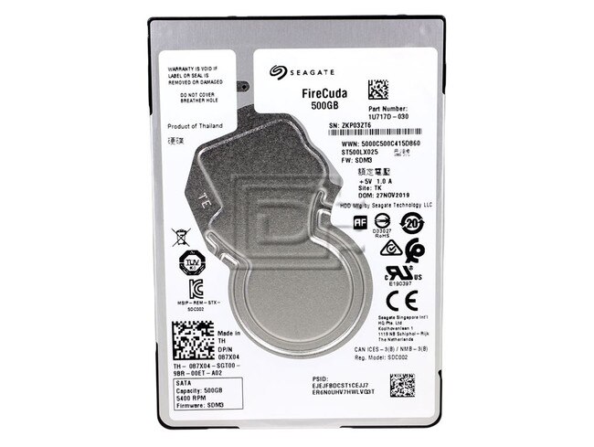 Seagate ST500LX025 87X04 087X04 SATA Solid State Hybrid Hard Drive Image 2 image