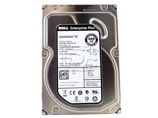 Seagate ST500NM0001 F98GY 0F98GY CYR46 0CYR46 9YZ262-157 500GB SAS 6Gbps 7.2K Hard Drive Image 2 image