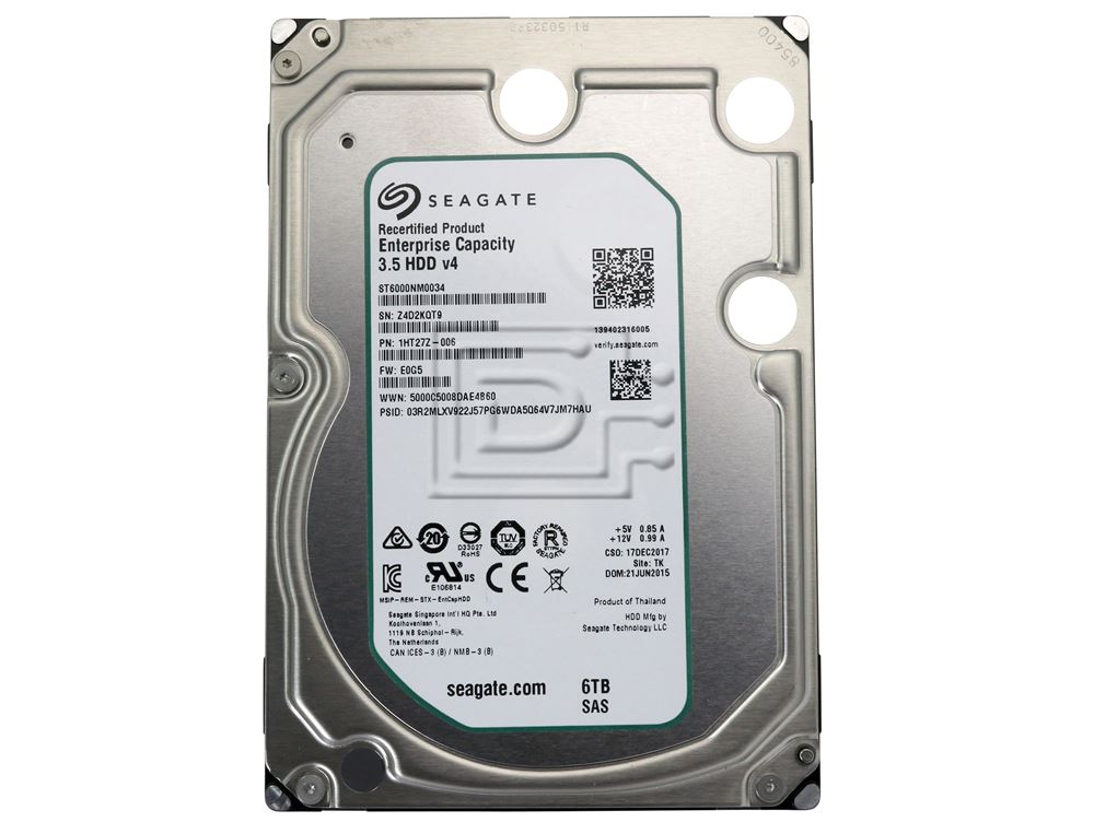 Seagate ST6000NM0034 1HT27Z 1HT27Z-001 SAS Hard Drive Image 2 image