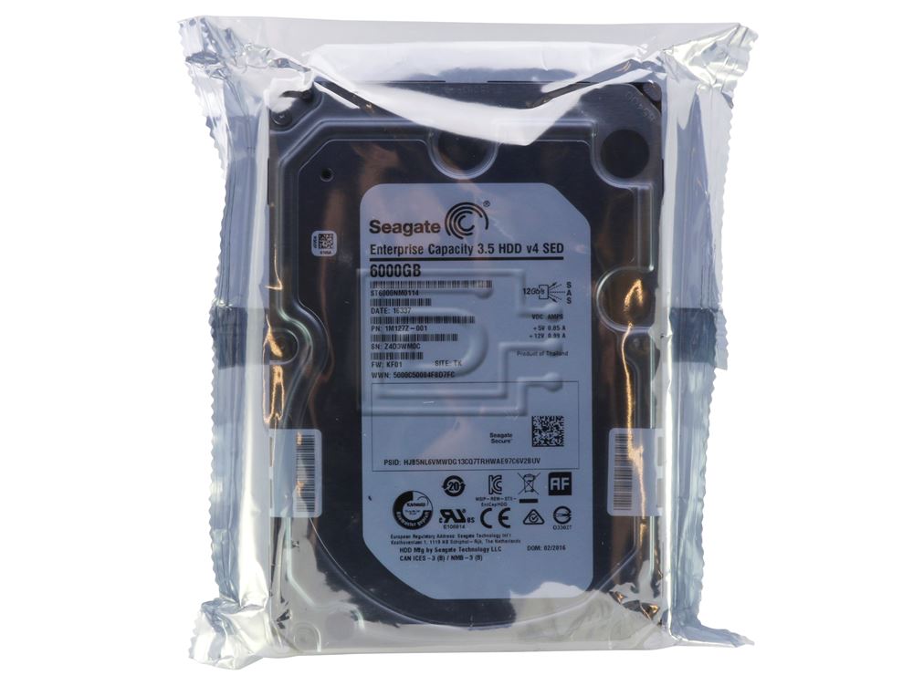 Seagate ST6000NM0114 6TB Enterprise SED FIPS SAS HDD