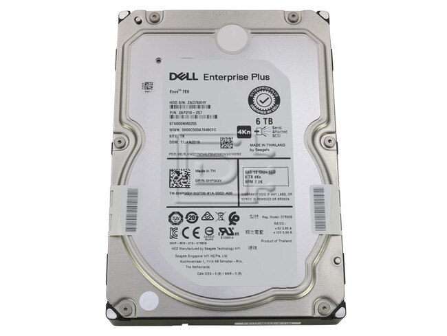 Seagate ST6000NM0255 2AP210-257 0HPGGV HPGGV SAS Hard Drives Image 1 image