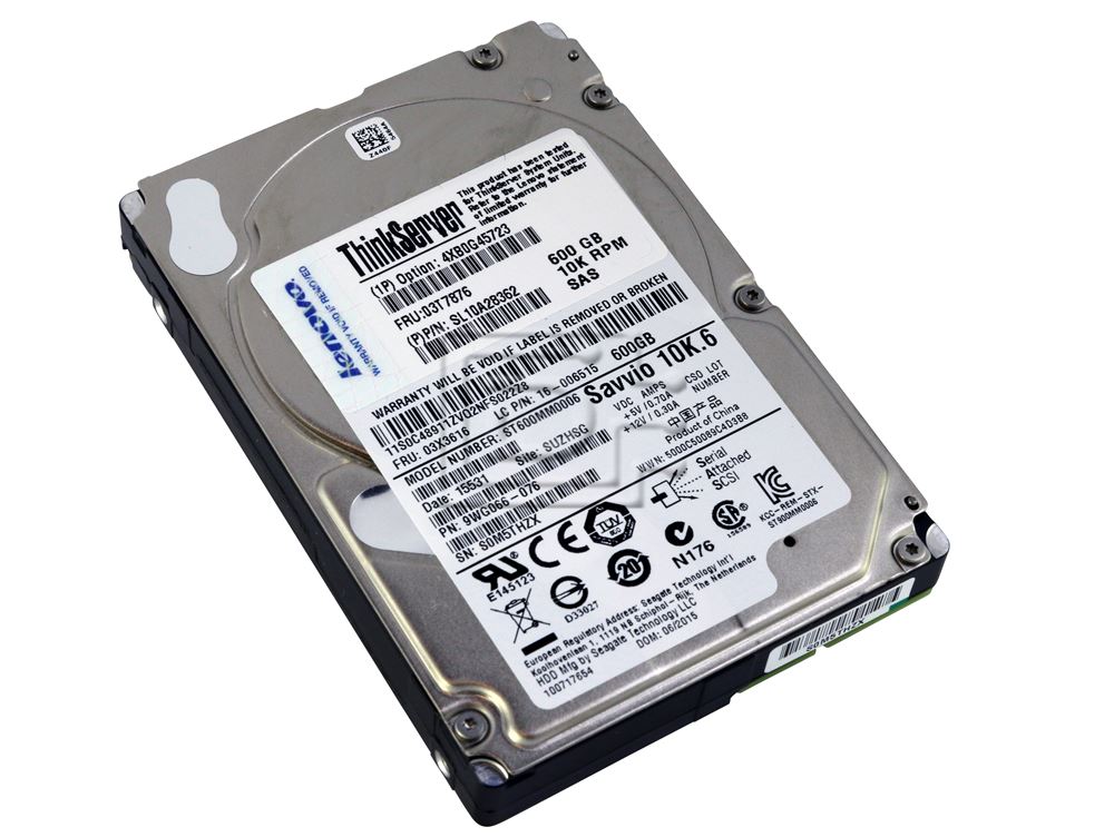 Seagate Savvio ST600MM0006 600GB SAS Hard Disk Drives