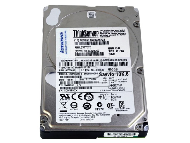 Seagate ST600MM0006 16-006515 9WG066-076 03X3616 03T7876 600GB Seagate SAS Hard Drives 10K SFF 16-006515 9WG066-076 Image 2 image