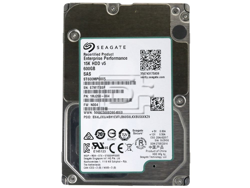 (未使用･未開封品)　Seagate ST600MP0005 15K.5 12Gb/s SAS 512N 600GB f4u0baa ST600MP0005 SEAGATE 600GB 15K 2.5INCH SAS 12G Hard Drive