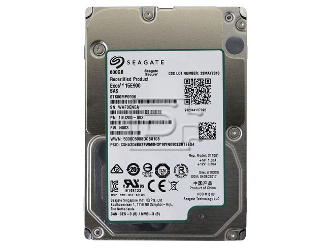 Seagate ST600MP0006 600GB 2.5" 12Gbps 15K RPM 512n SAS Hard Drive