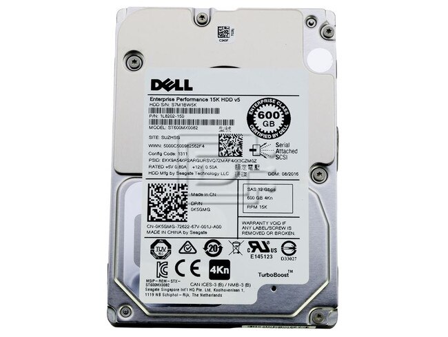 Seagate ST600MX0082 K5GMG 0K5GMG SAS Hard Drives Image 1 image
