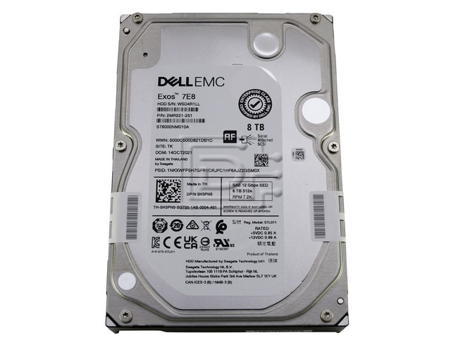Seagate ST8000NM010A H3PN0 0H3PN0 2MR221-251 SAS Hard Drives Image 1 image