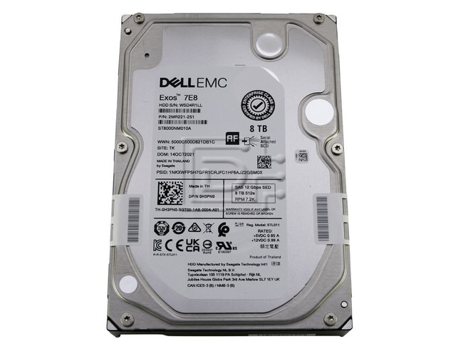 Seagate ST8000NM010A H3PN0 0H3PN0 2MR221-251 SAS Hard Drives image 1