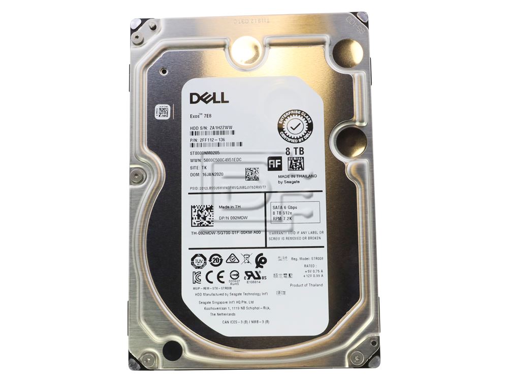 Dell Enterprise 92MDW / Seagate ST8000NM0205 8TB 3.5 Dell Enterprise 92MDW / Seagate ST8000NM0205 8TB 3.5