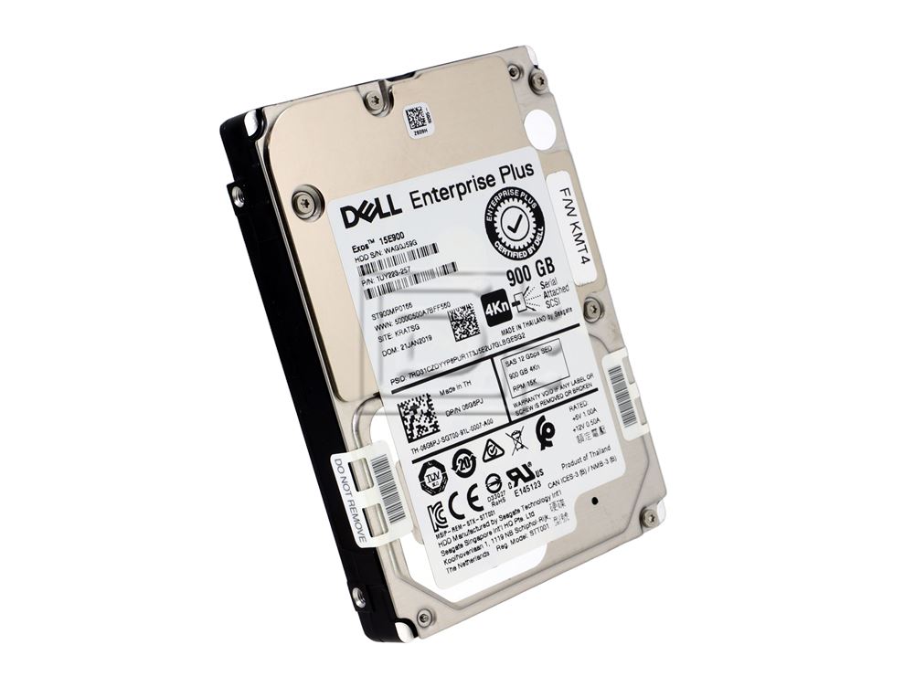 Seagate ST900MP0166 6G6PJ 06G6PJ MVD14 0MVD14 15E900 1UY223-257 Dell Compellent 900GB 12Gbps 15K 4Kn SAS Hard Drive HDD Image 1 image