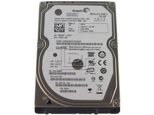 Seagate ST9120310AS SATA Laptop Hard Drive image 1
