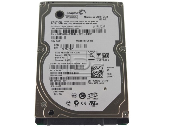 Seagate ST9120827AS SATA Hard Drive Image 1 image