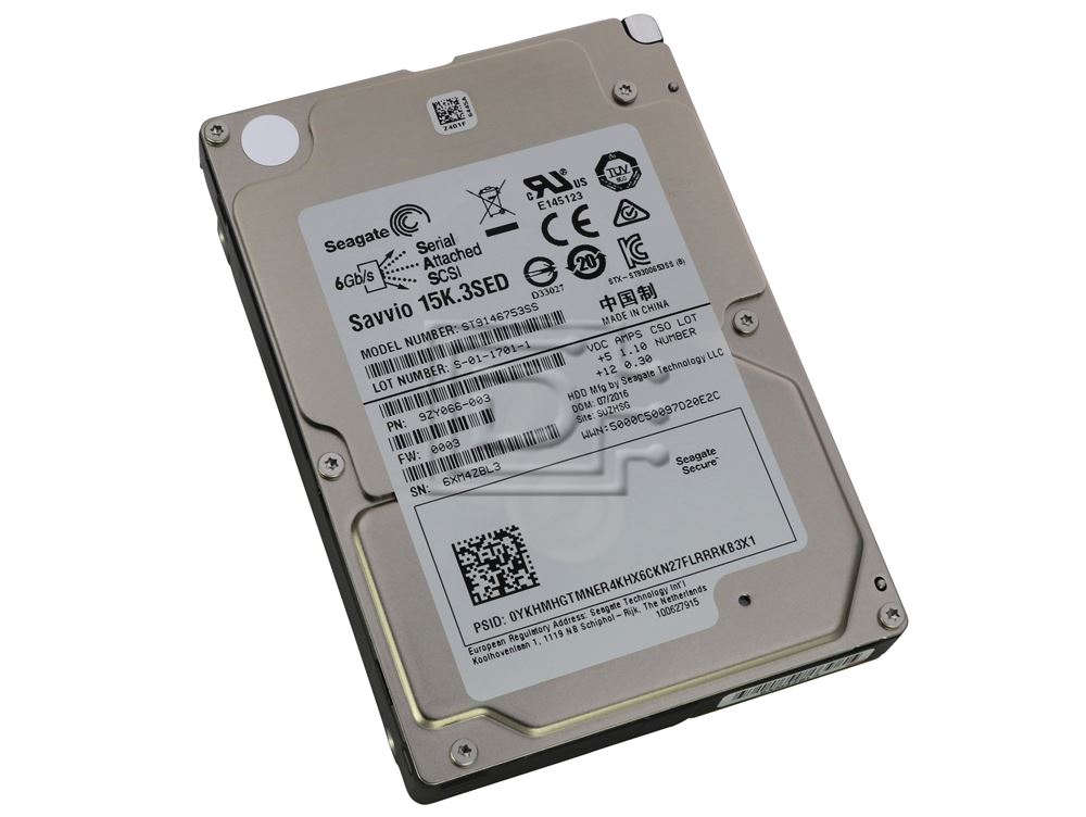 Seagate Savvio ST9146853SS 15K.3 Serial Attached SCSI / SAS