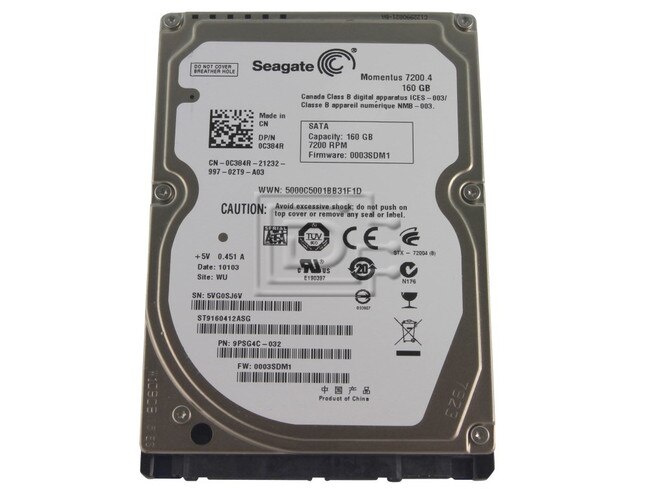 Seagate ST9160412ASG SATA Hard Drive image 1