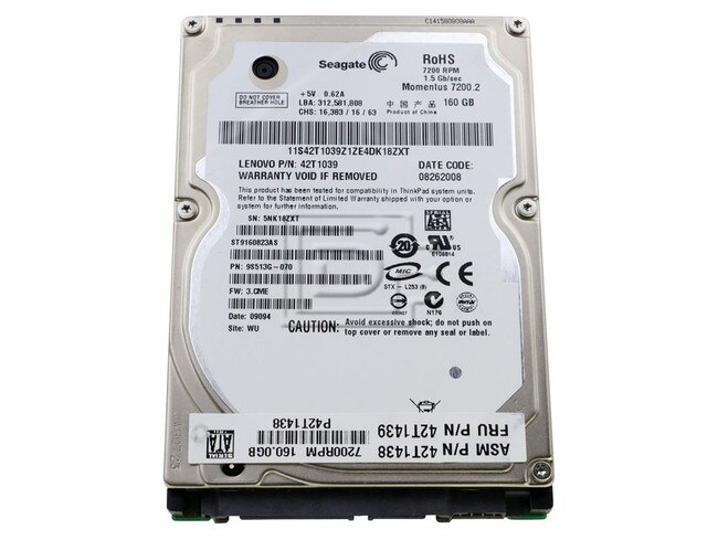 Seagate ST9160823AS TU740 0TU740 SATA Hard Drive image 1