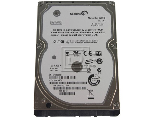 Seagate ST9200423ASG SATA 2.5" 72K 72000RPM Hard Drive image 1